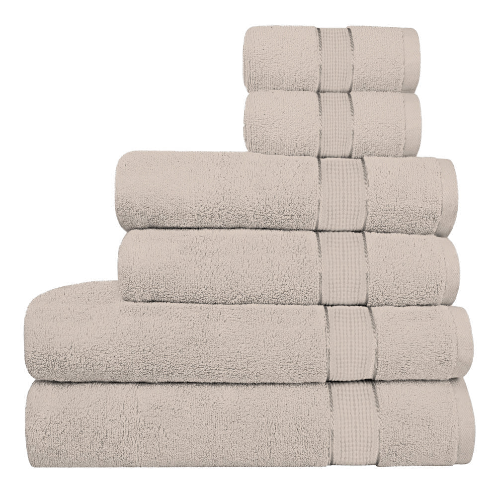 100% Ringspun Cotton Absorbent 600 GSM 12PC Bathroom Towel Set